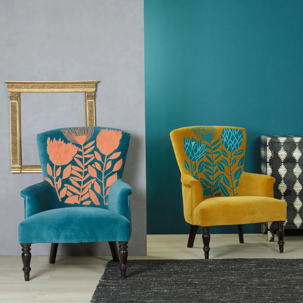 Arm Chair - Turquoise