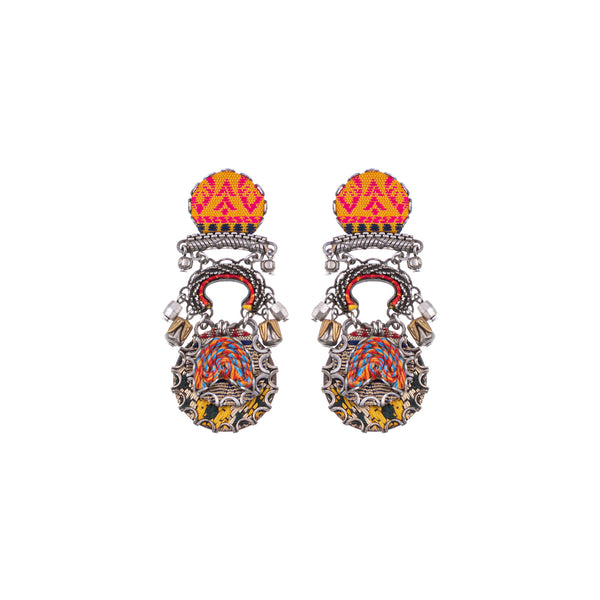Ayala Bar Valo Embroidered Dream Stud Earrings Uncle