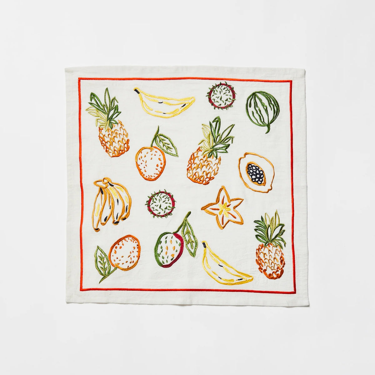 Bonnie and Neil Tropics Multi Embroidered Napkins (Set of 6) - N2804
