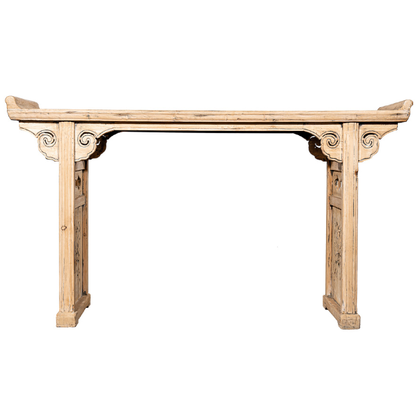 Image of reclaimed timber prayer table