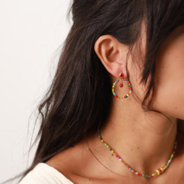 One side sales long earrings