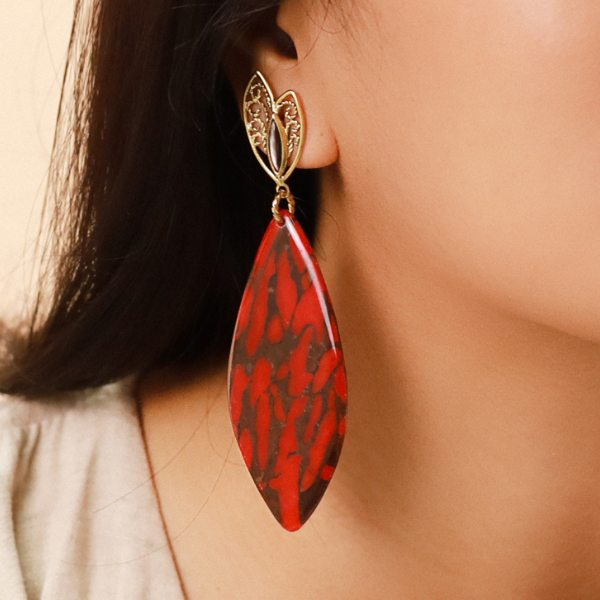 Large dangle earrings deals