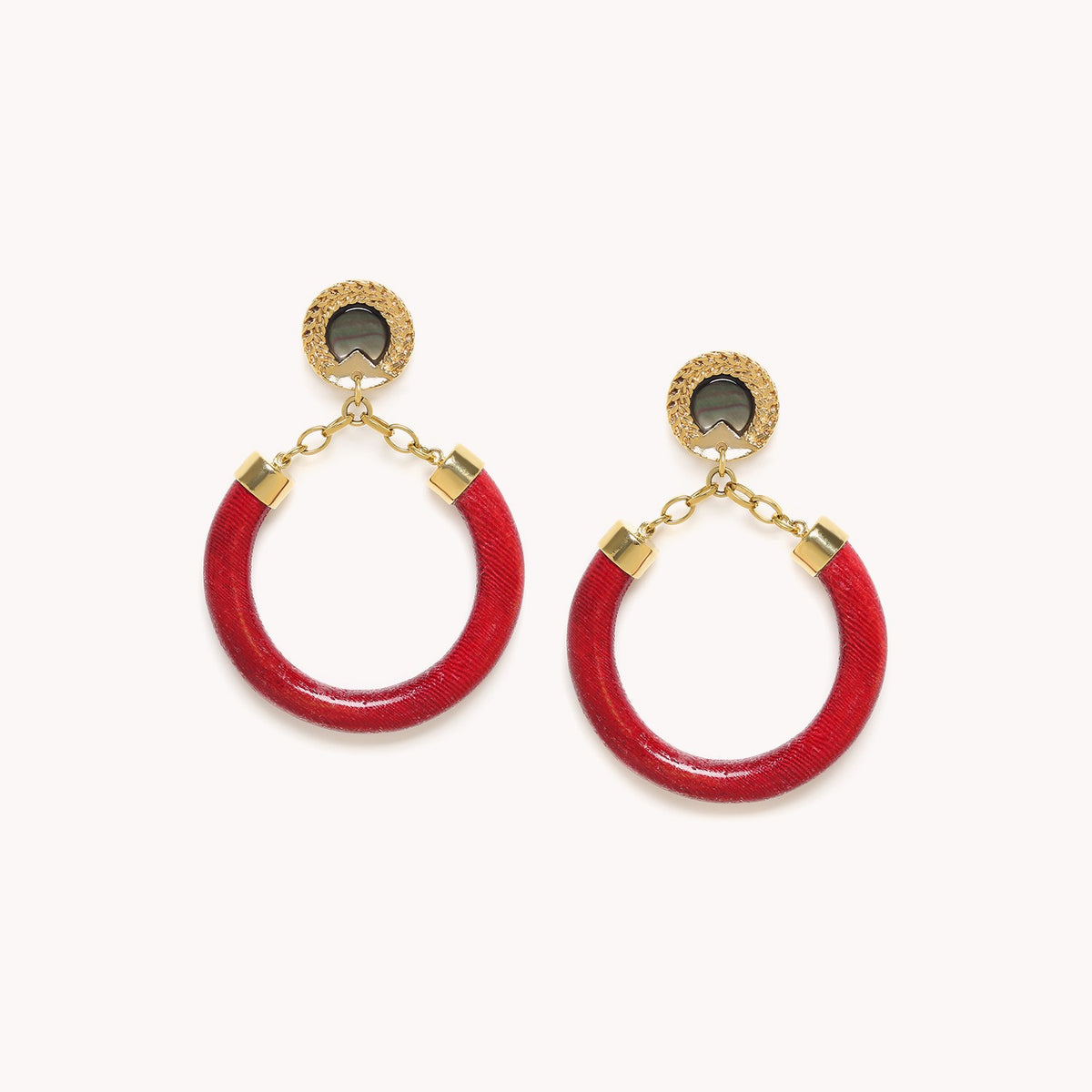 Nature Bijoux Red Gypsy Post Earrings 12--79000