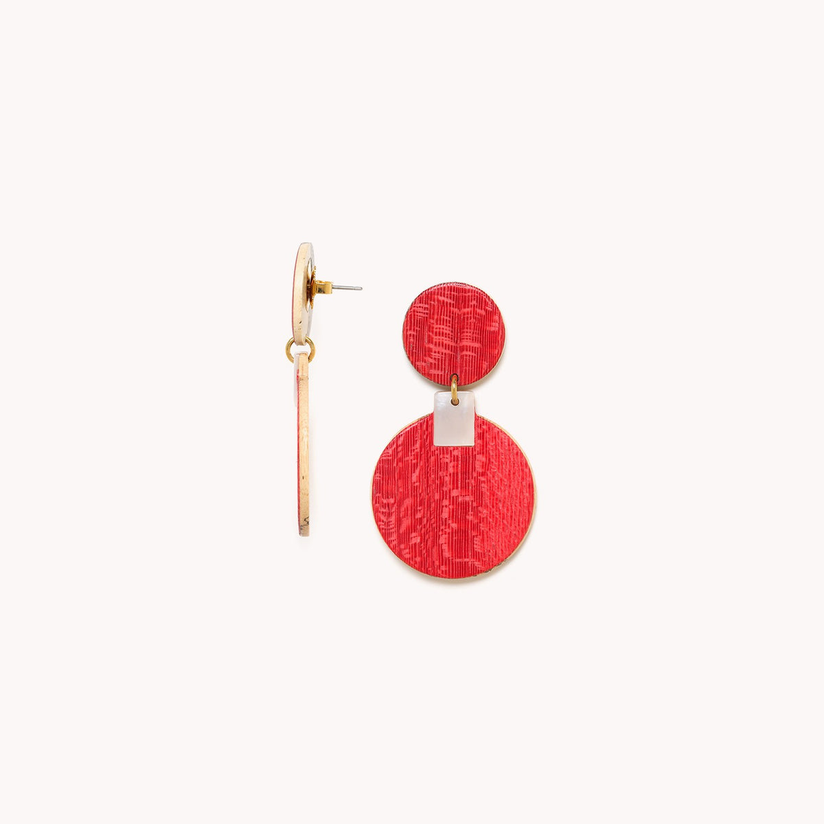 Nature Bijoux Cosmos Red Post Earrings 12--79097