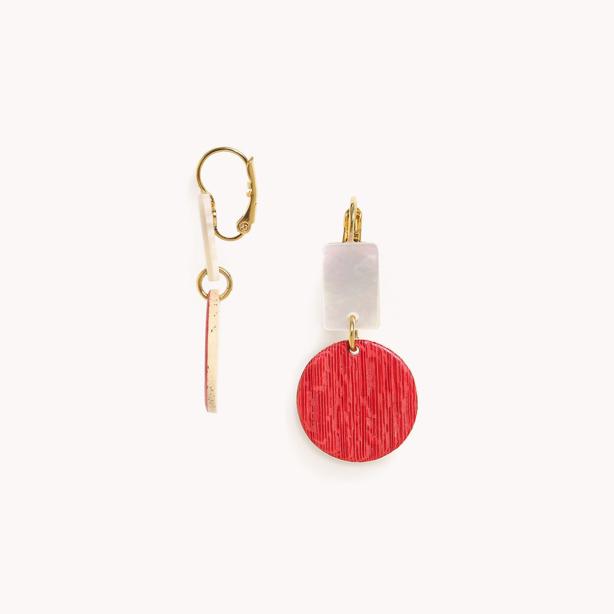 Nature Bijoux Cosmos Red French Hook Earrings 12-79098