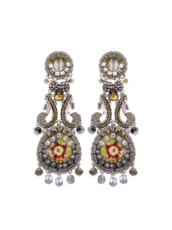 Ayala Bar&#39;s Winter 2021 jewellery release includes an enchanting Classic Collection range, Grey Sparkle. The designer has co-ordinated lime green highlights with light grey and tinges of ochre beading.