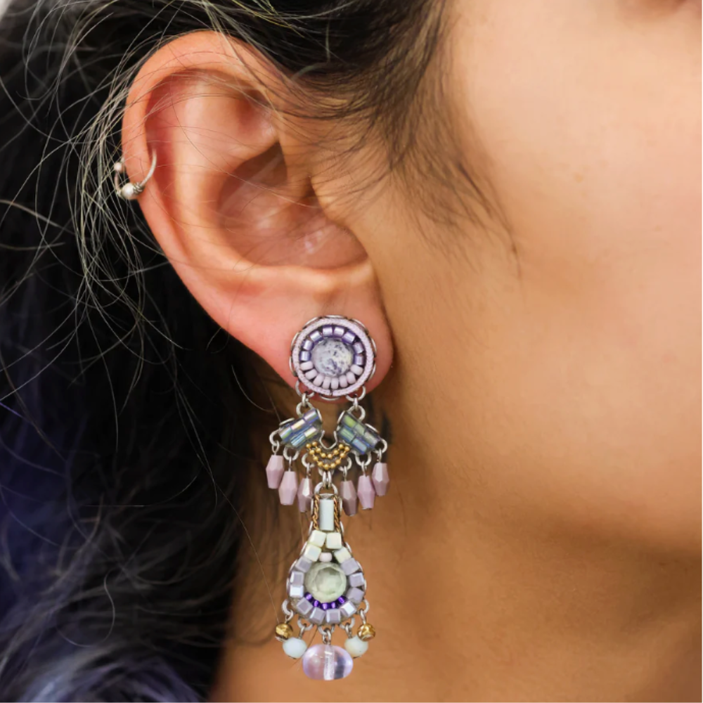 Ayala Bar Bohemian Hyacinth Clip Earrings - C2208C