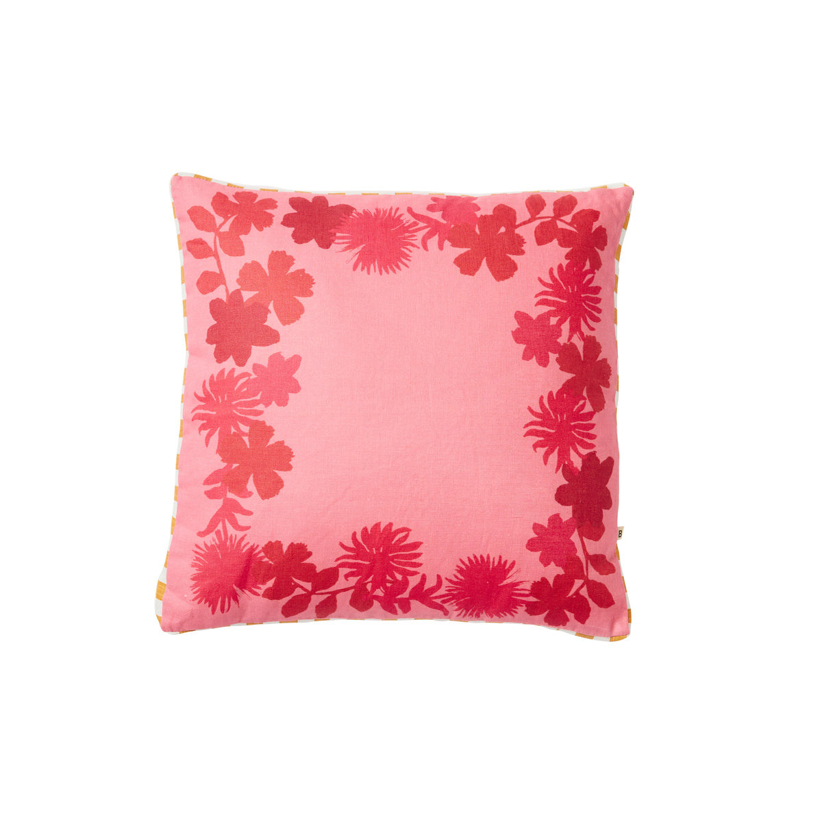 Bonnie and Neil Flora Crimson Cushion C2922