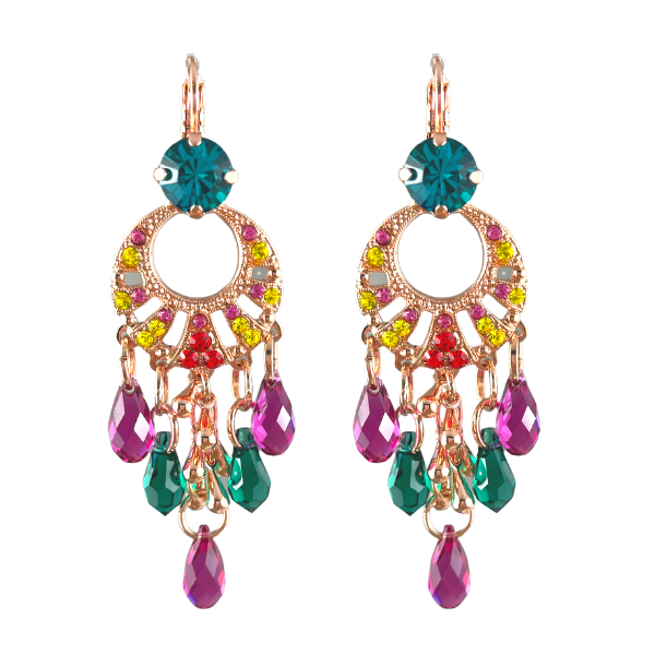 Colourful shop dangle earrings