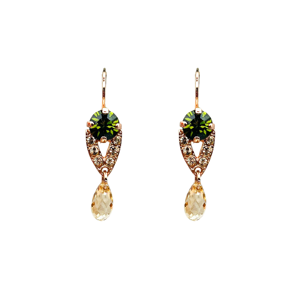 Mariana Olive Garnish Earrings E-1526/1 6008