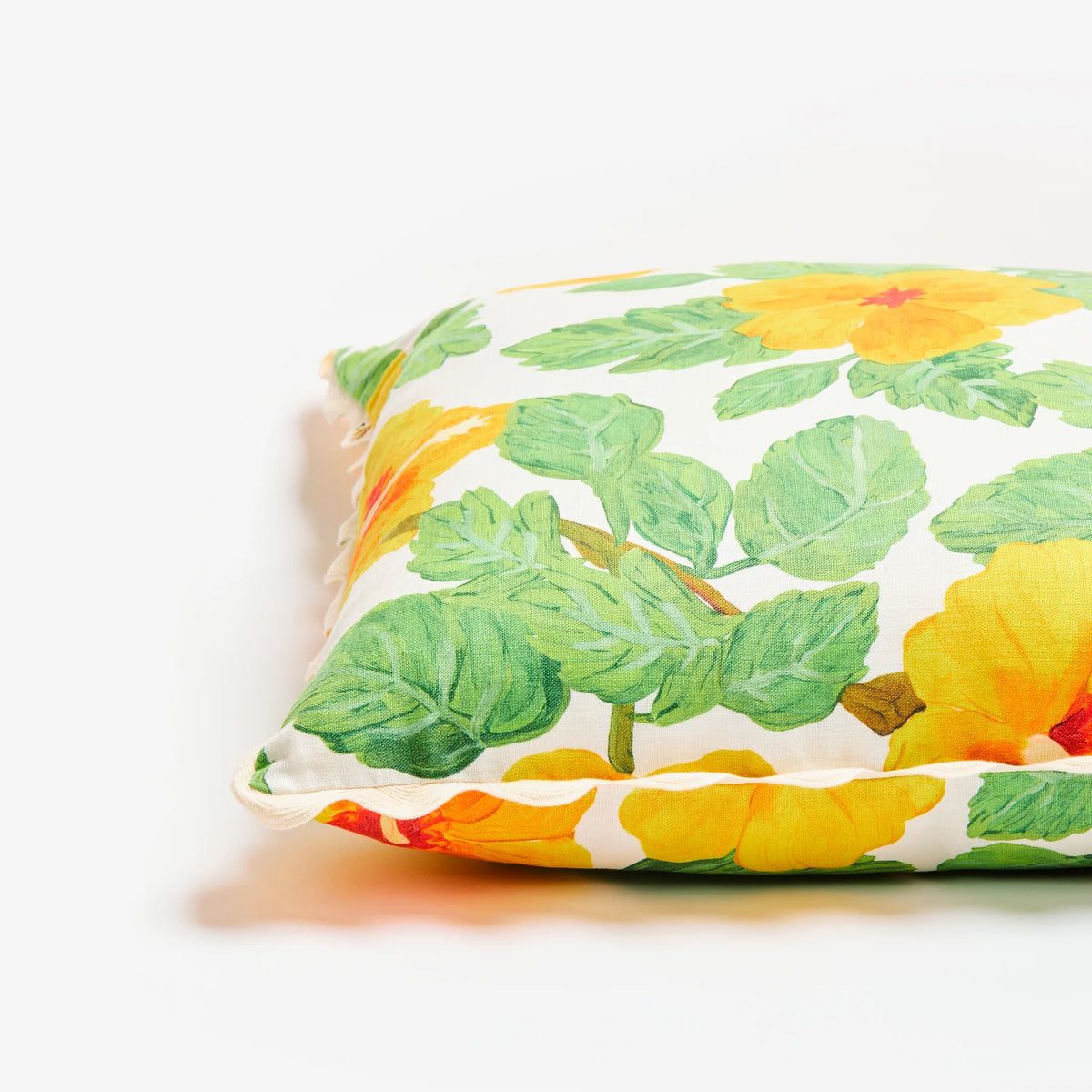 Bonnie and Neil Hibiscus Yellow Cushion - FC367