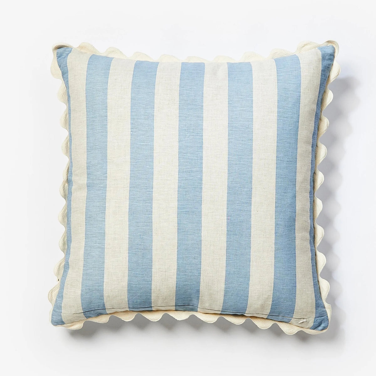 Bonnie and Neil Bold Stripe Blue Cushion - FC388