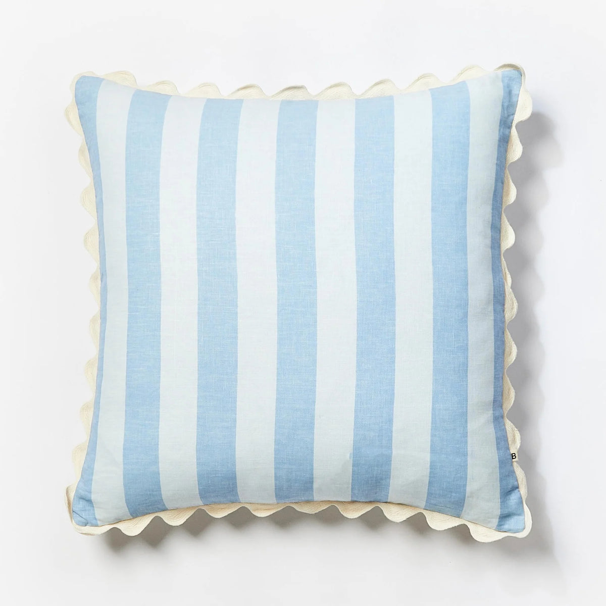 Bonnie and Neil Bold Stripe Blue Cushion - FC388