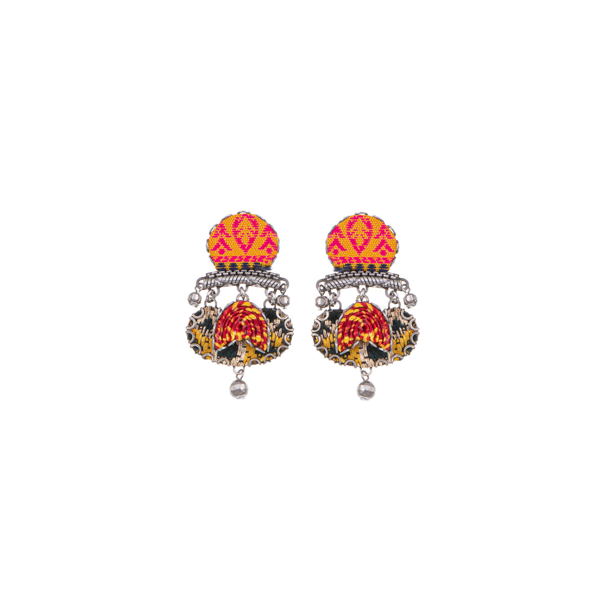 Ayala Bar Noor Embroidered Dream Clip Earrings