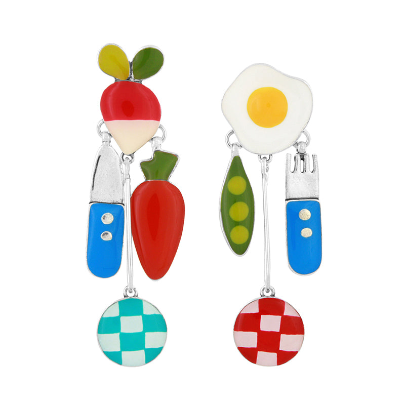 Taratata Dinette Lever Back Earrings H25-09979-10M