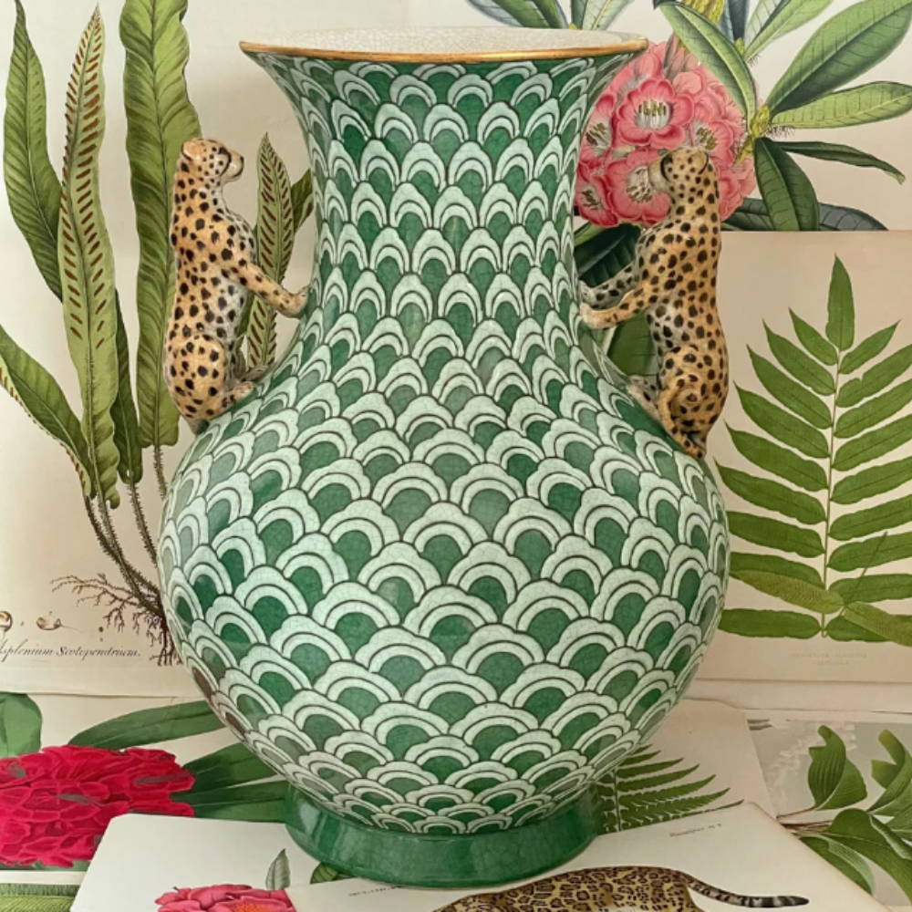 CAM Isla Porcelain Vase - Leopardo ISLA048