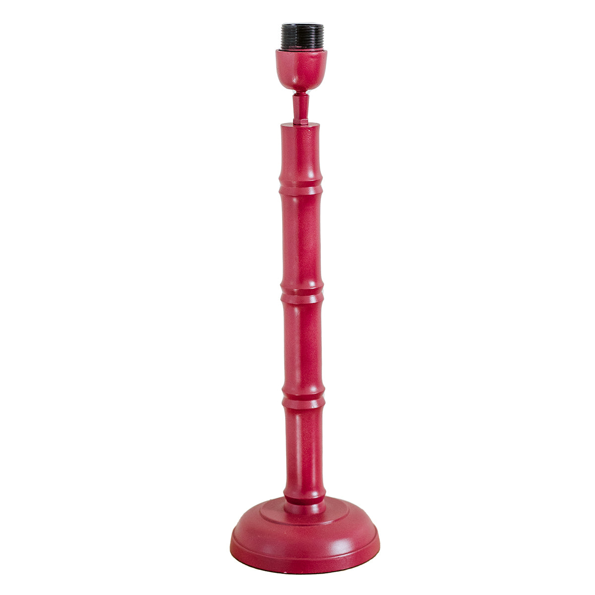 Lacquered Bamboo Lamp Base - Dusty Rose LAM308