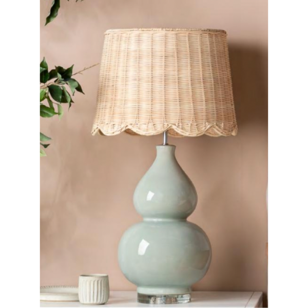Scallop Rattan Lamp Shade Uncle George