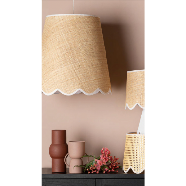 Scalloped glass lamp shade deals
