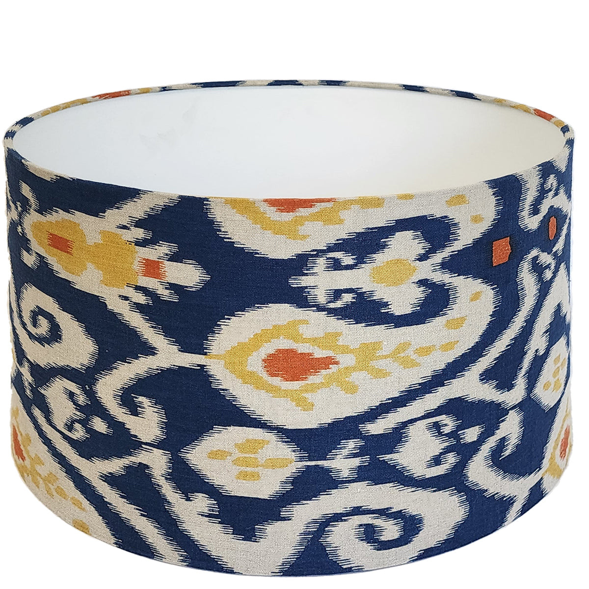 Indonesian Ikat Lampshade Blue Multi SHD216 Uncle George