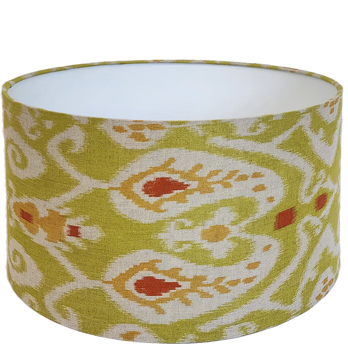 Indonesian Ikat style lampshade - yellow