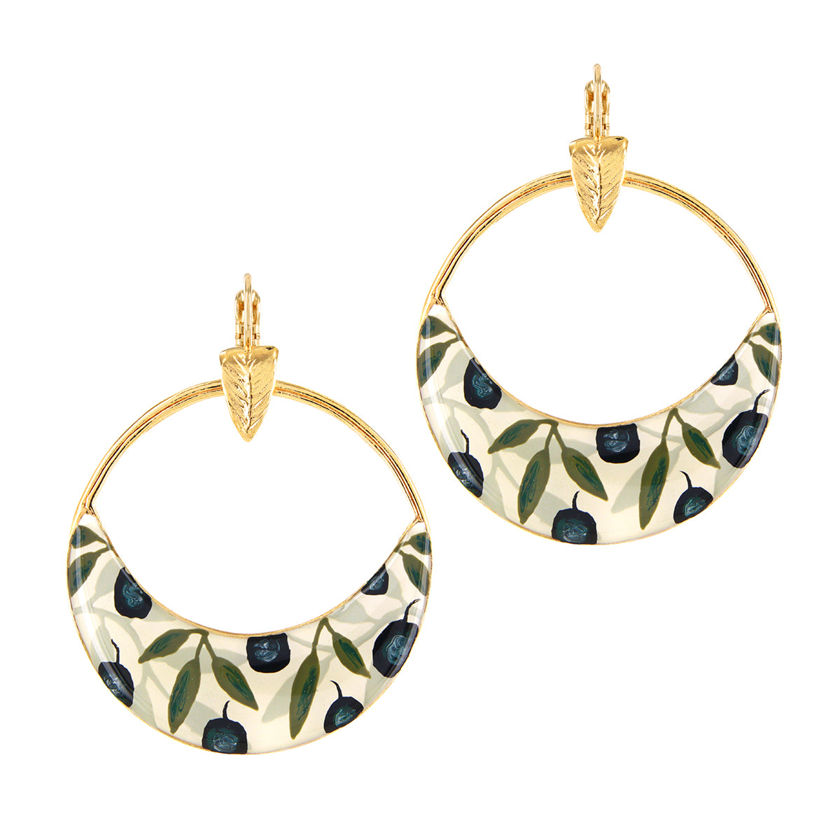 Taratata Olive Lever Back Earrings W25-02717-20M