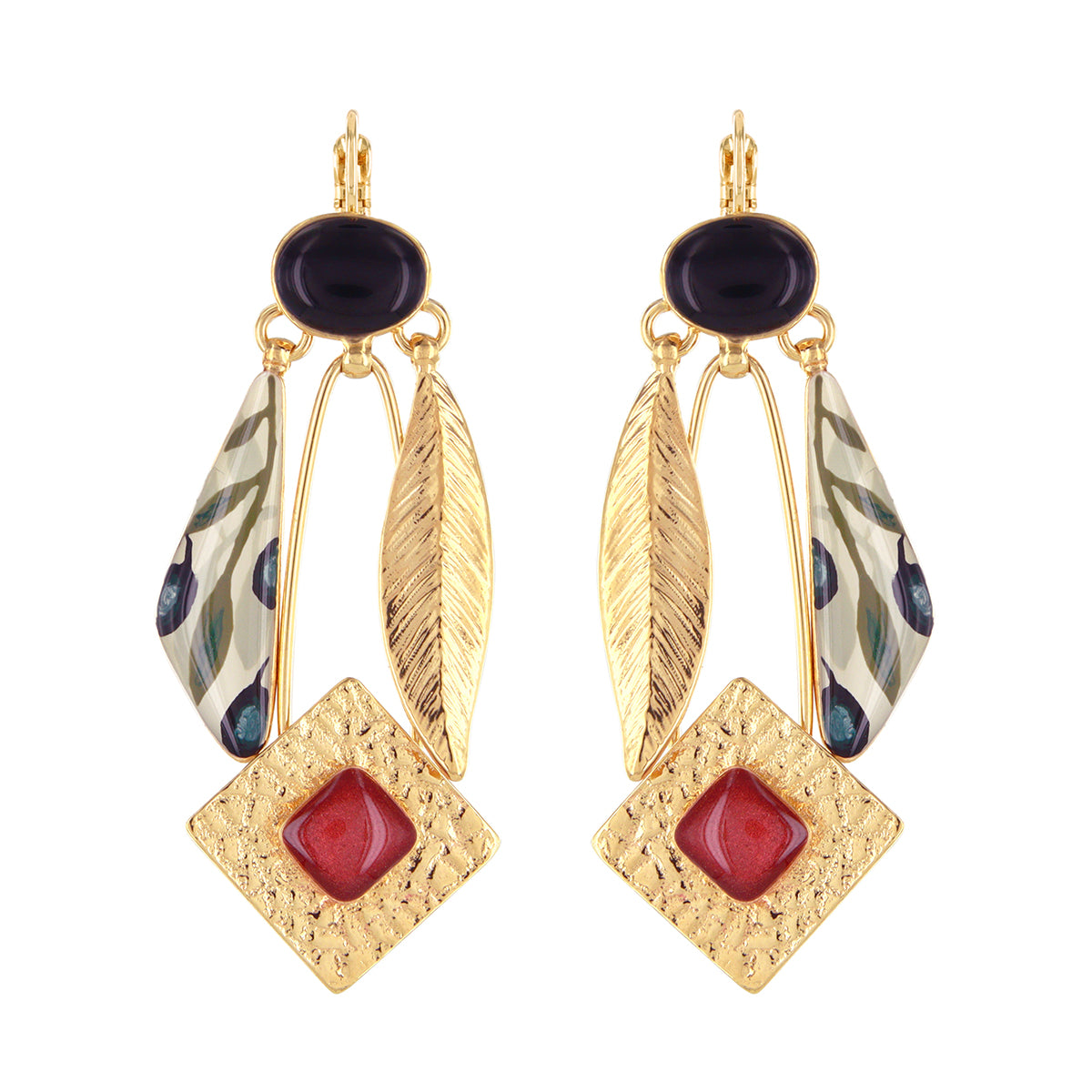 Taratata Olive Lever Back Earrings W25-02722-20M